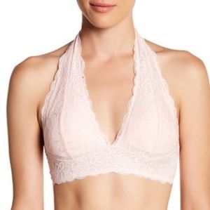 Lace halter bralette